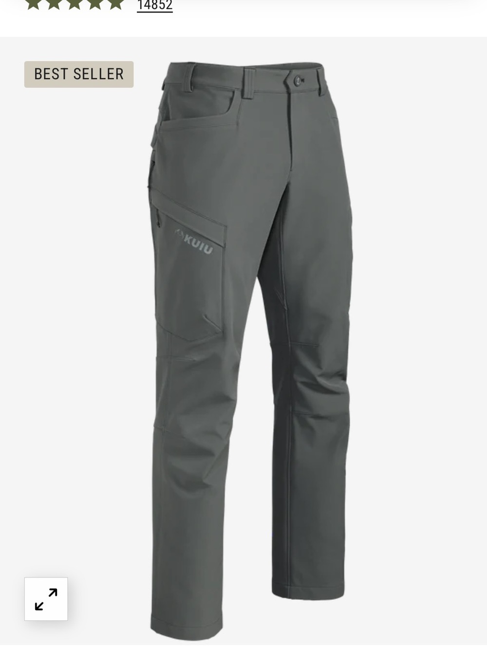 KUIU Men's attack pants Cargo 38 color stone